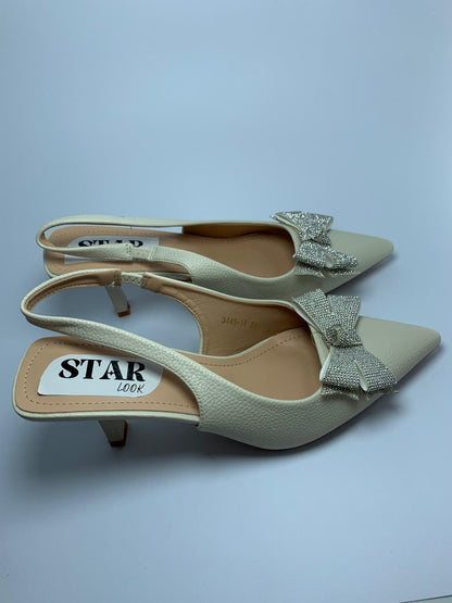 Midnight Bow Slingback Heels
