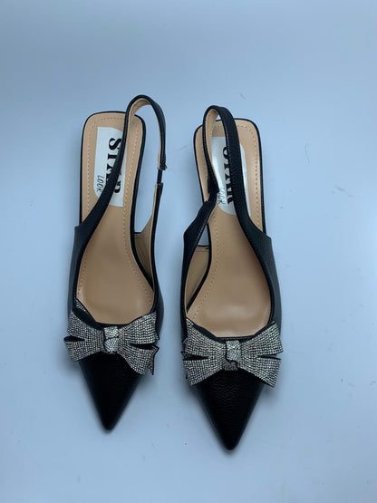 Midnight Bow Slingback Heels